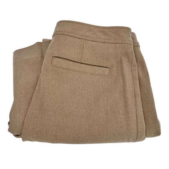 Banana Republic Pants Womens 8 Harrison Wool Cashmere Blend Wide Leg Tan Vintage - Picture 1 of 9